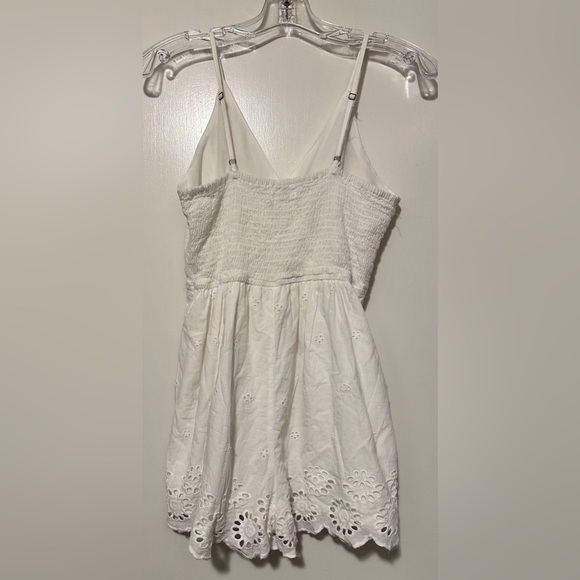 Japna White Eyelet Sleeveless Cotton Romper size S - Picture 4 of 9